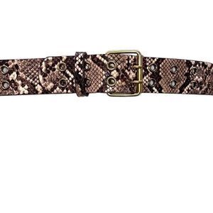 Brandy Melville Belt Large Snake Print Versatile Safari Perfect Accent W Neutral
